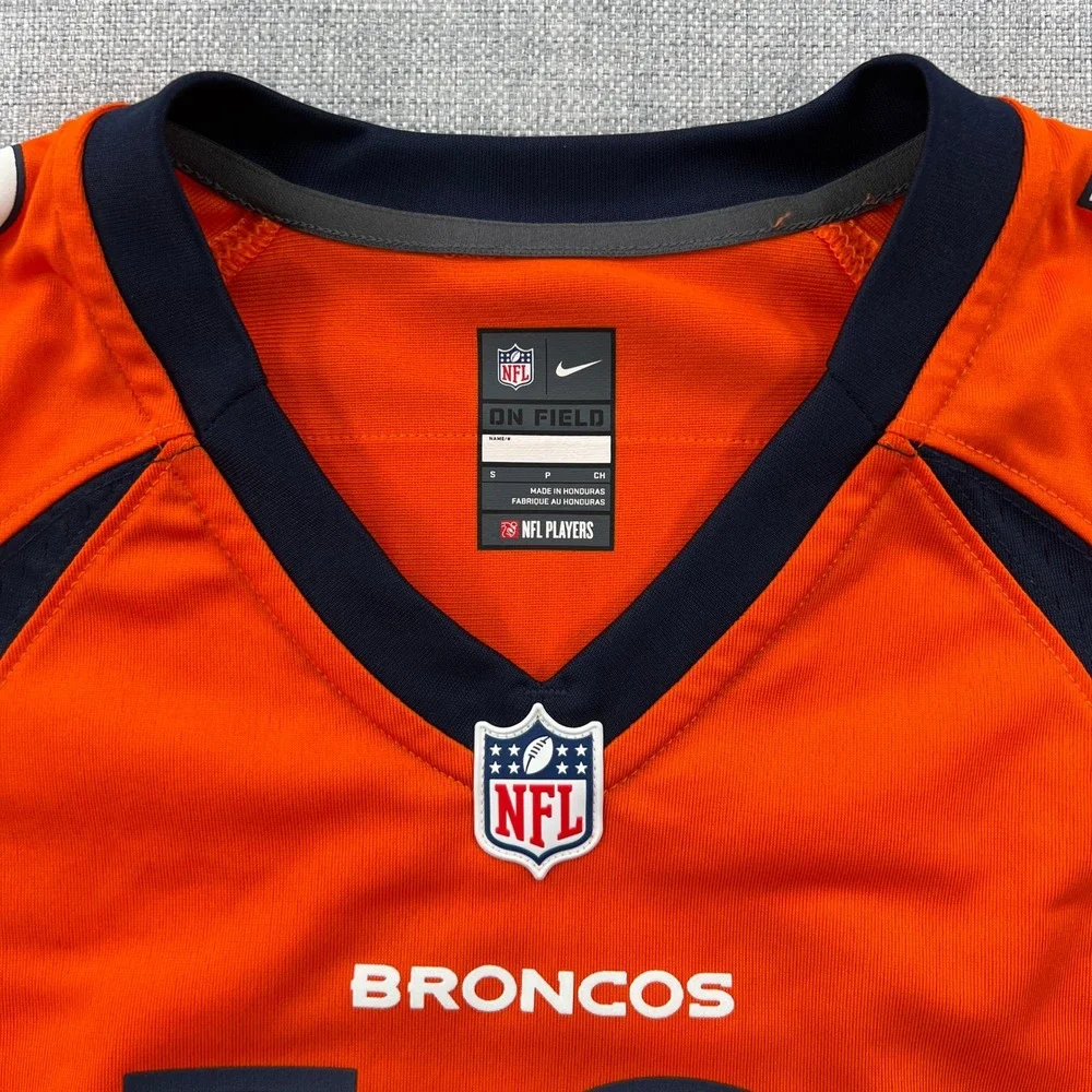 Nike Denver Broncos Peyton Manning Jersey Kids S Orange NFL Football On Field 18